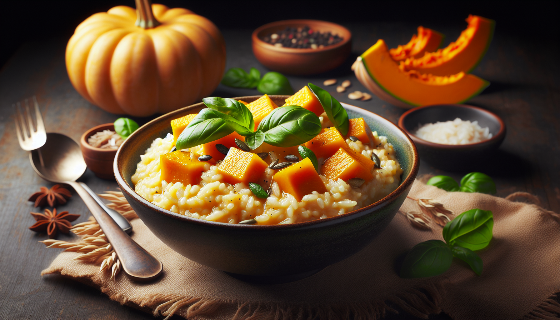 risotto con zucca